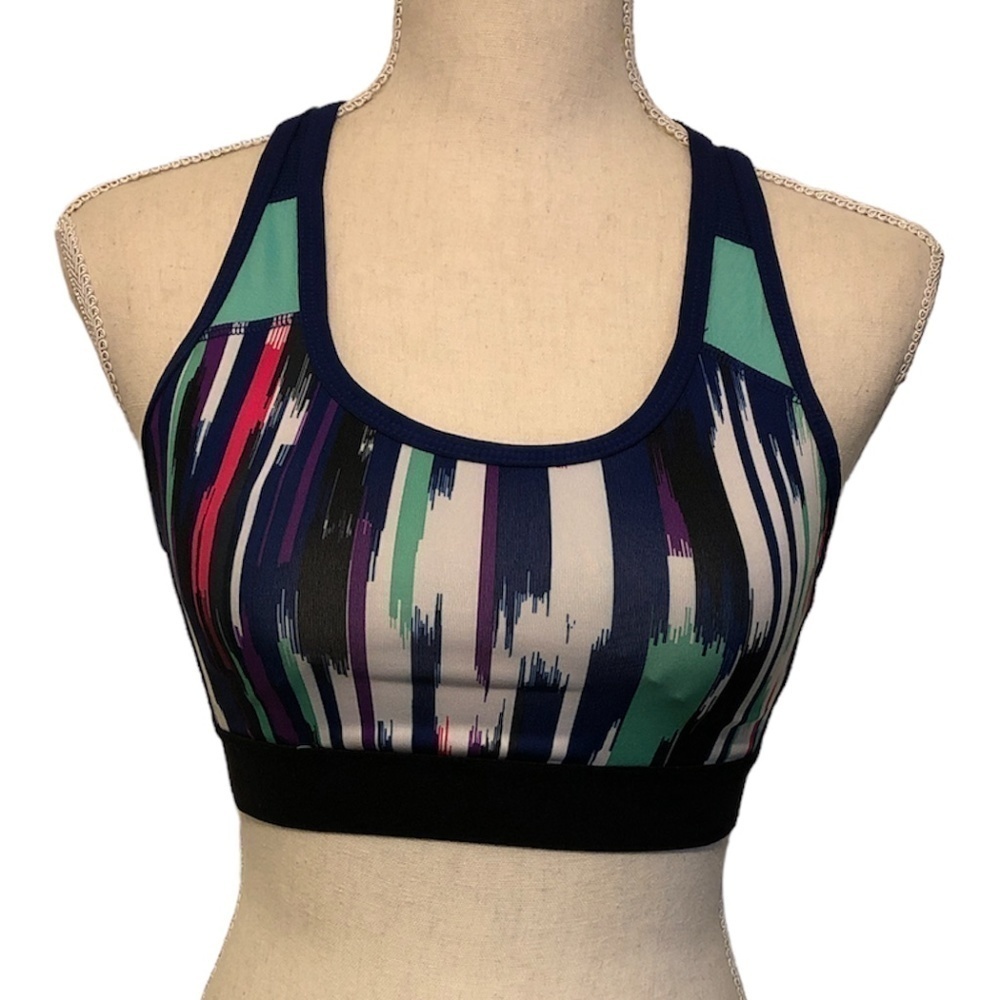 IMPACT BY JILLIAN MICHAELS Women's Sports Bra Size Small Green Multicolor